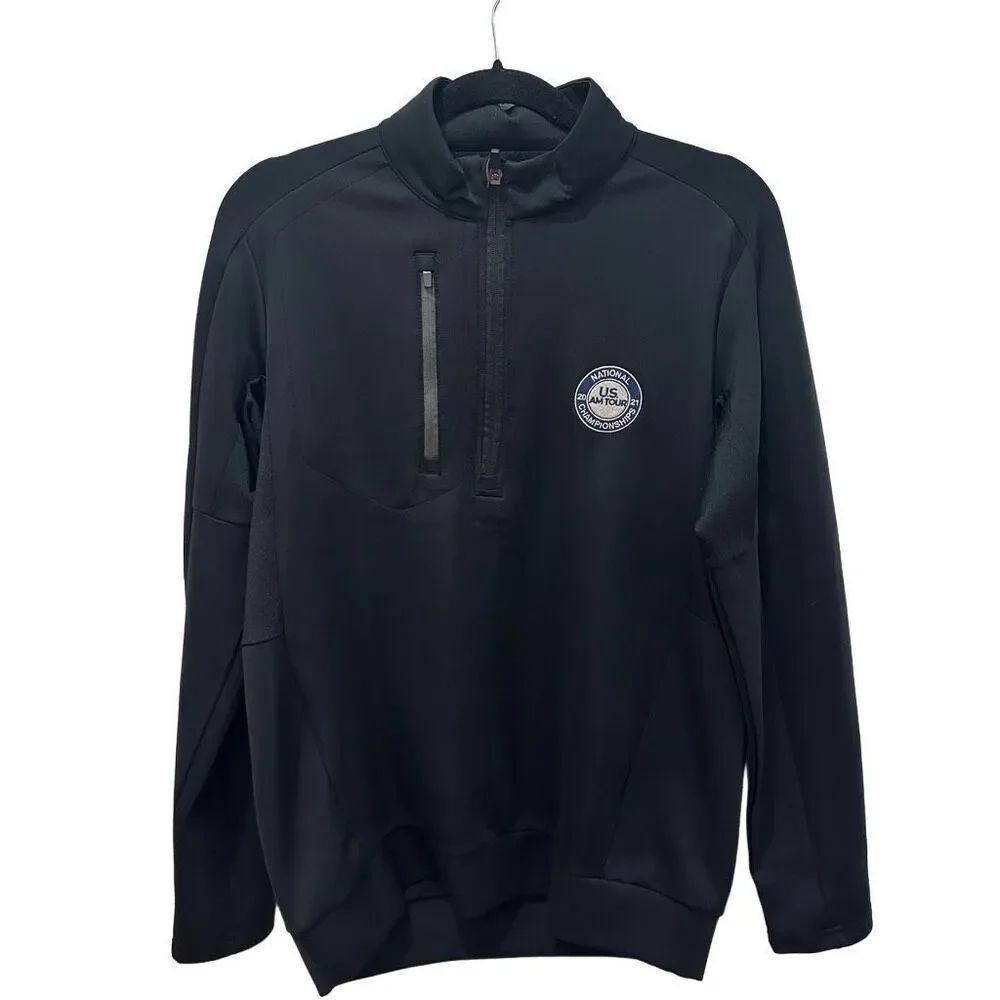 Men’s Antigua black golf pullover- size M